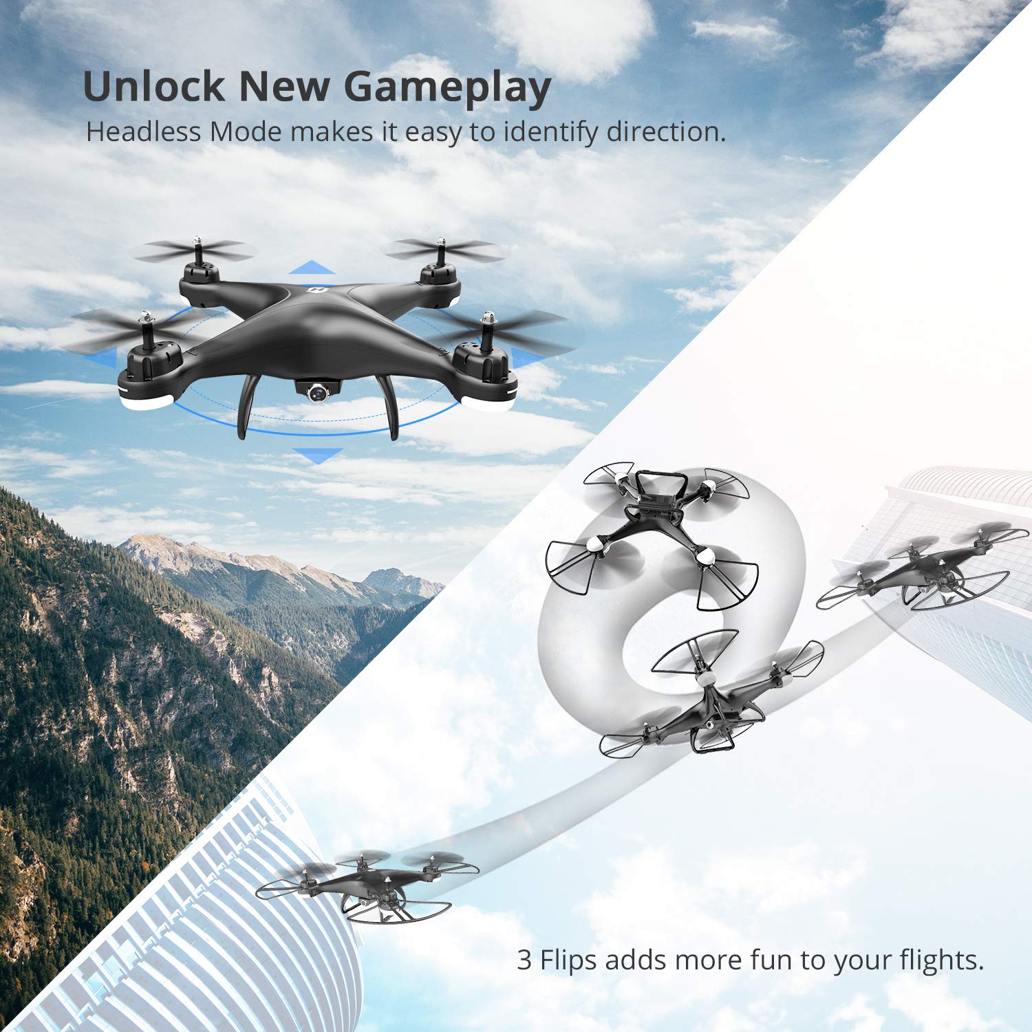 Holy Stone HS110D FPV RC Drone 1080P HD Camera Live Video 120° Quadcopter