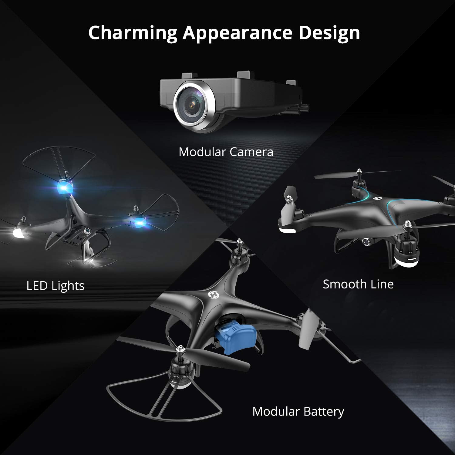 Holy Stone HS110D FPV RC Drone 1080P HD Camera Live Video 120° Quadcopter