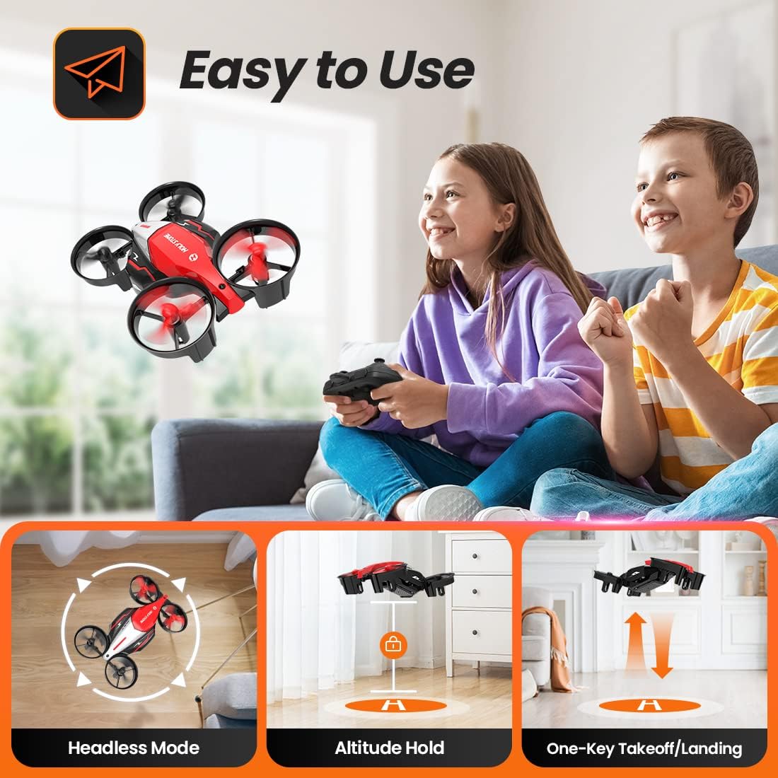 Holy Stone HS210F Mini Drone for Kids Small Indoor RC Quadcopter Helicopter