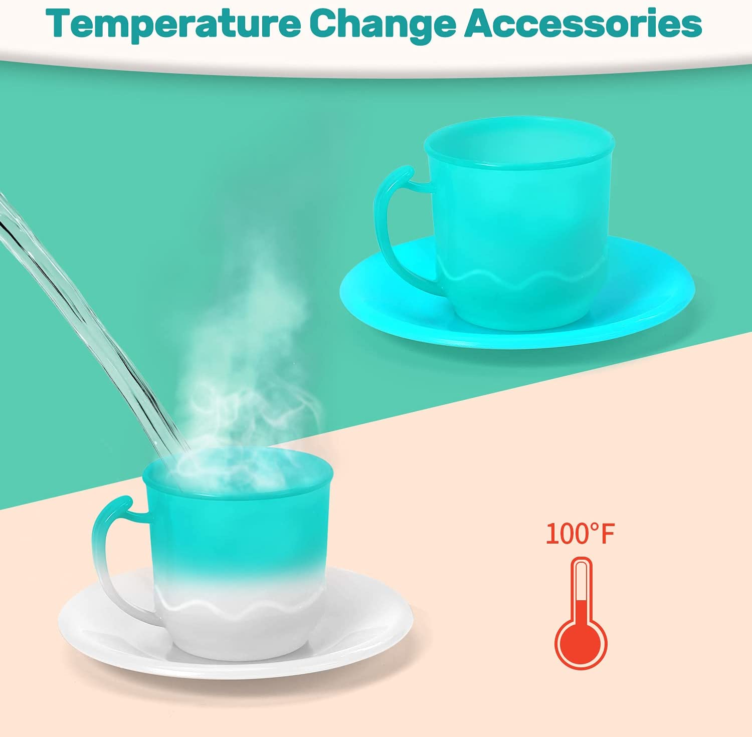 HOLYFUN 42Pcs Kids BBQ Grill Toy Barbecue Kitchen Cooking Playset Pretend Toys