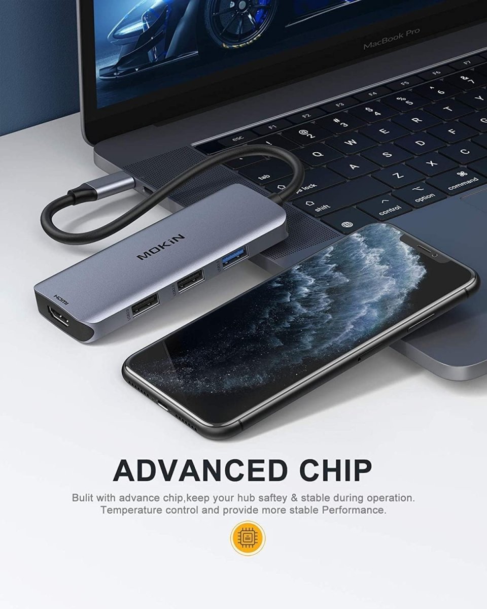 MOKiN USB C Hub Docking Station USB C to Dual HDMI Adapter for Windows Laptops