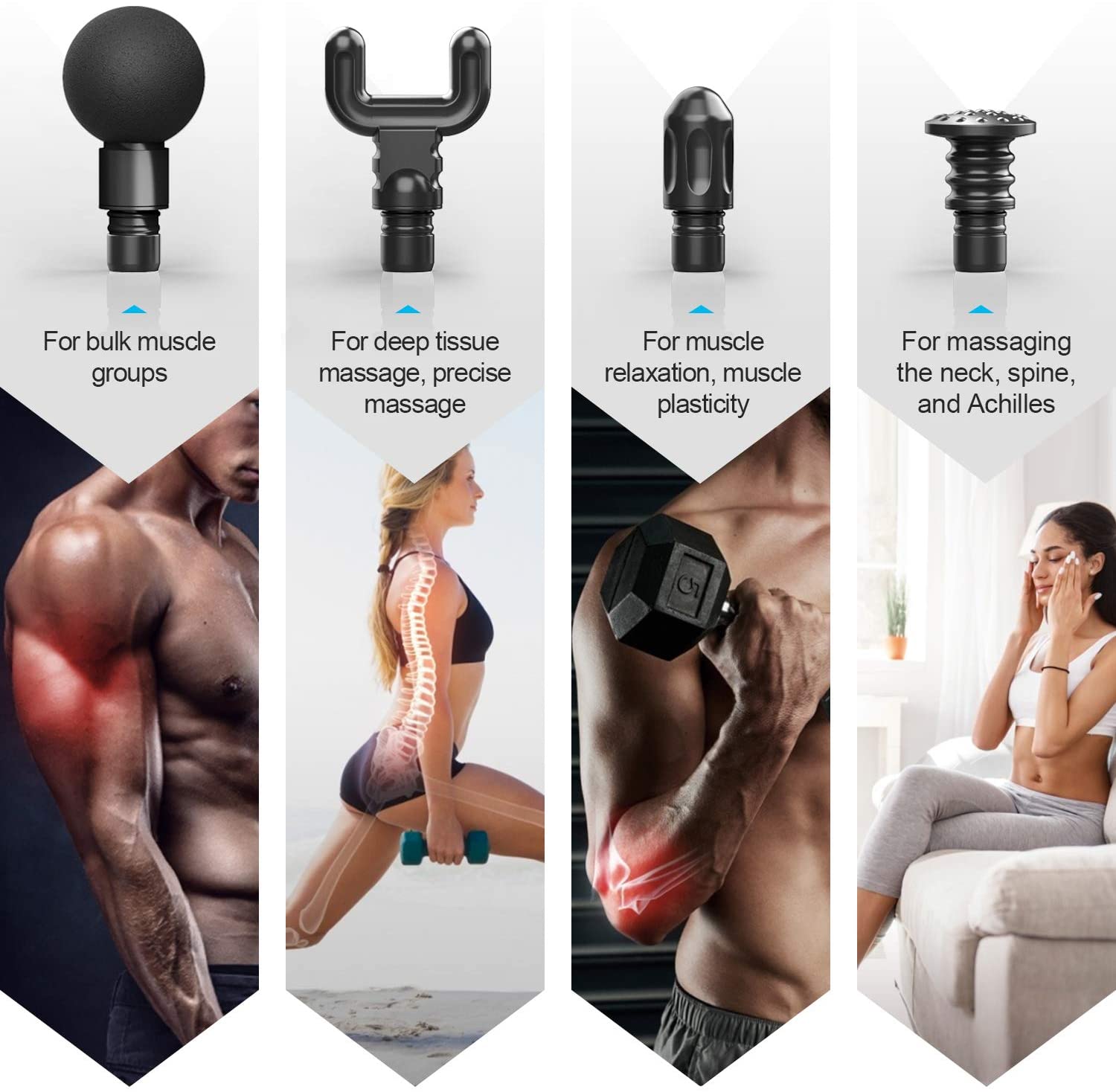 RENPHO C3 Deep Tissue Muscle Massage Gun Powerful Percussion Massager Handheld