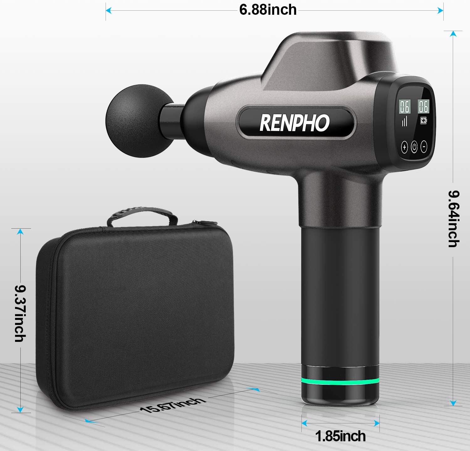 RENPHO C3 Deep Tissue Muscle Massage Gun Powerful Percussion Massager Handheld