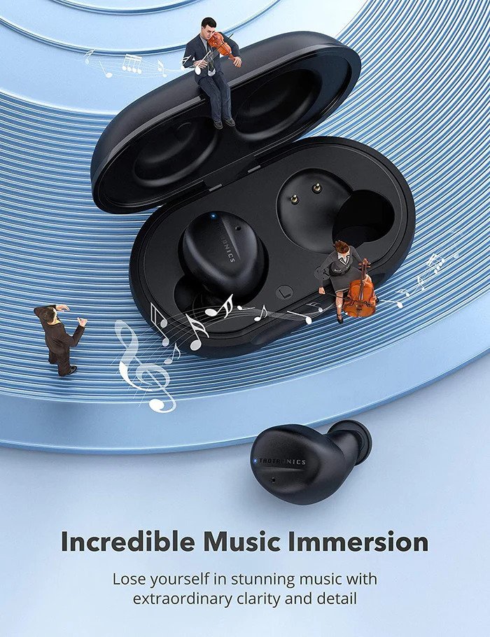 Taotronics SoundLiberty 94 True Wireless Earbuds Bluetooth Earphone Headphones