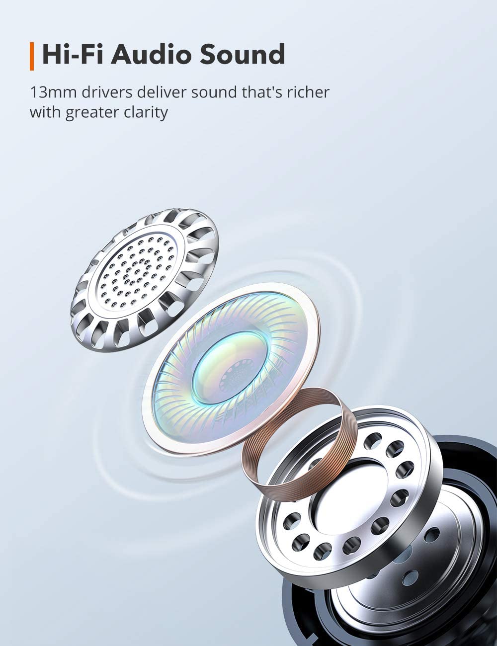 Taotronics SoundLiberty 92 True Wireless Earbuds Bluetooth Earphone Headphones