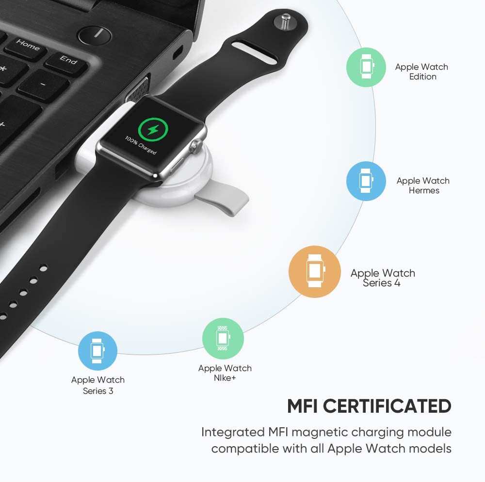 UGREEN Charger for Apple Watch MFi Certified Wireless Portable Magnetic iWatch
