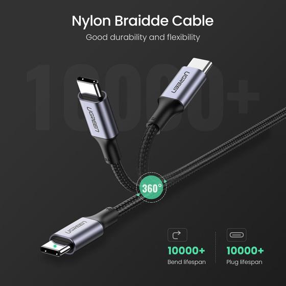 UGREEN USB C to USB C Cable Type C 100W PD Power Delivery Fast Charge 6ft 2M
