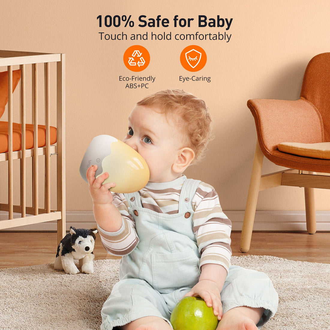 VAVA Night Light for Kids Baby LED Charging Pad Rechargeable Bedside Table Lamp