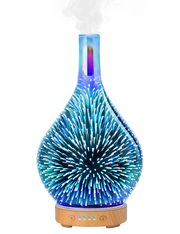 Anjou 3D Glass Essential Oil Diffuser Ultrasonic Aromatherapy Humidifier