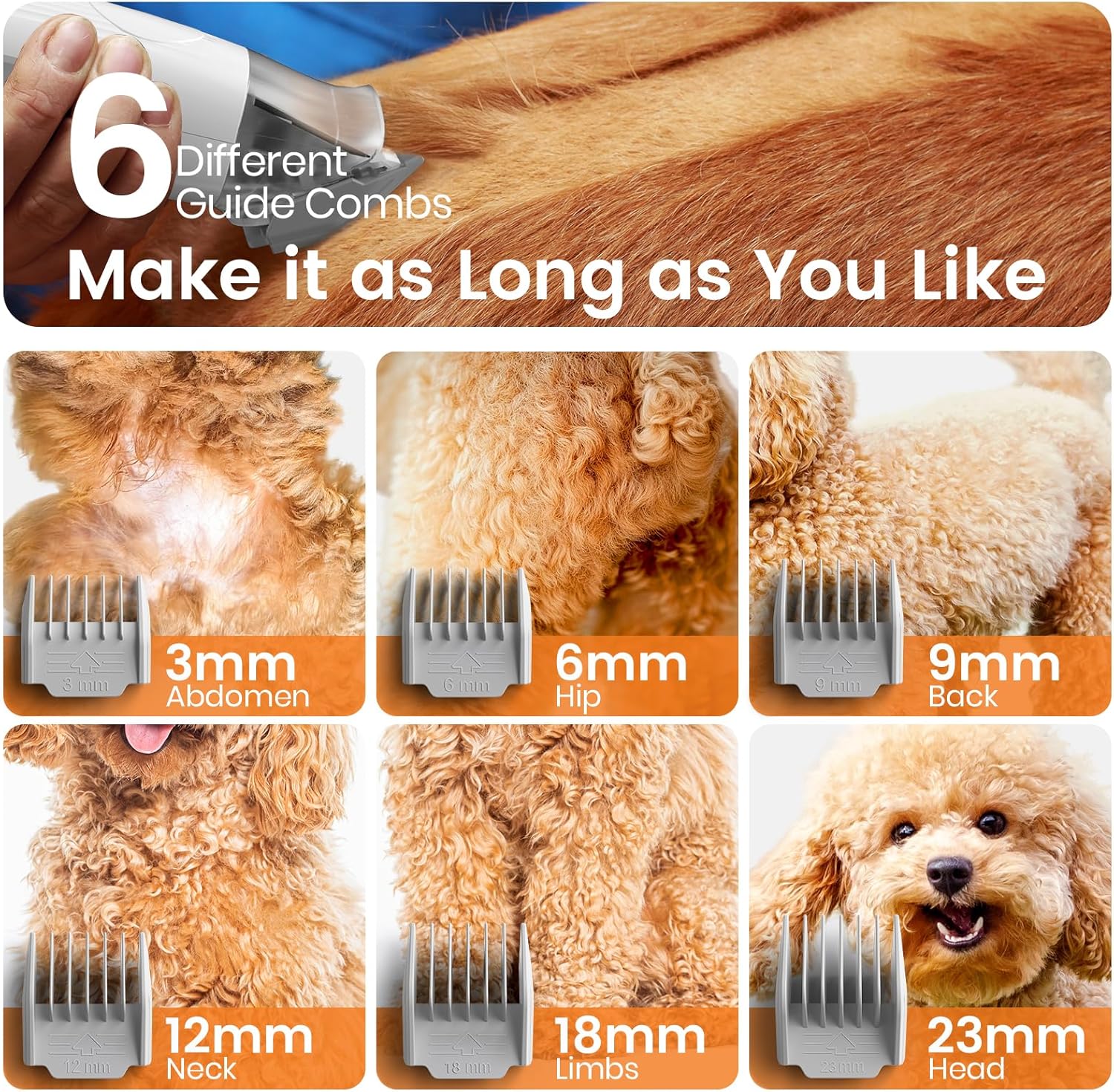 Oneisall Dog Grooming Vacuum Pet Grooming Vacuum with Clipper Nail Grinder AU Version