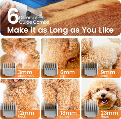 Oneisall Dog Grooming Vacuum Pet Grooming Vacuum with Clipper Nail Grinder AU Version