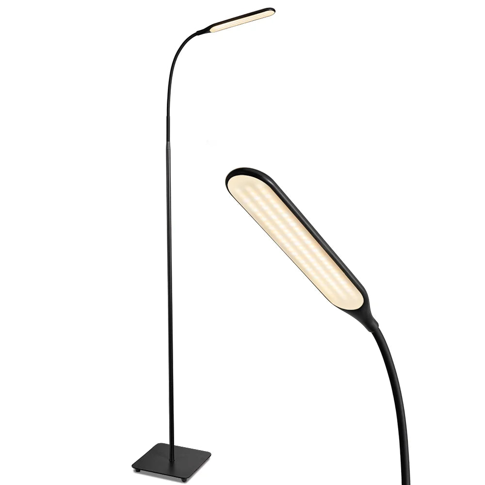 Taotronics LED Floor Lamp Dimmable Standing Tall Pole Light Adjustable Gooseneck