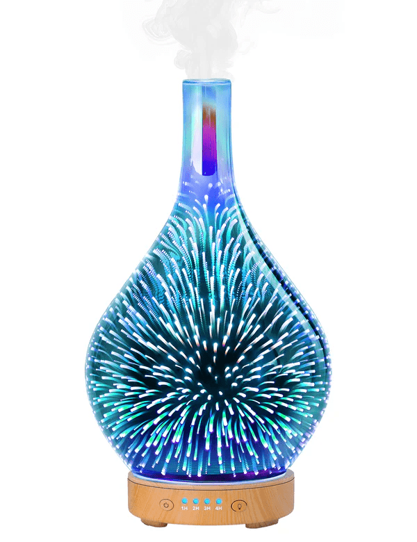Anjou 3D Glass Essential Oil Diffuser Ultrasonic Aromatherapy Humidifier