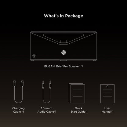 BUGANi Brief Pro Lamborghini Edition Bluetooth Speaker 160W Hi-Res Audio