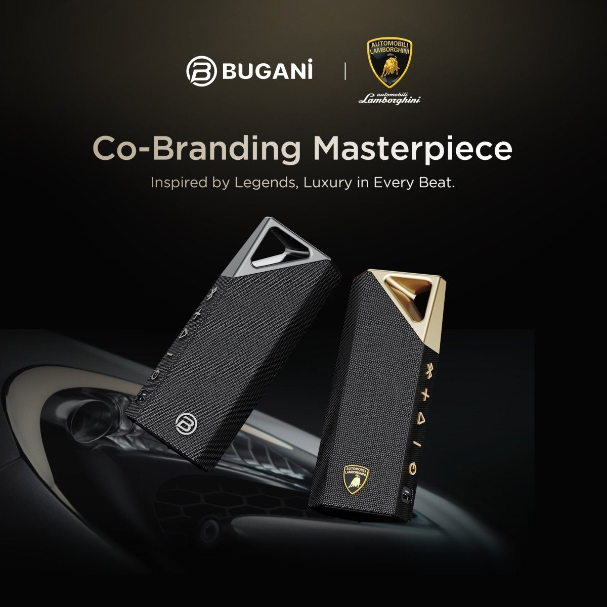BUGANi Brief Ultra Lamborghini Edition Bluetooth Speaker Portable Hi-Res Audio