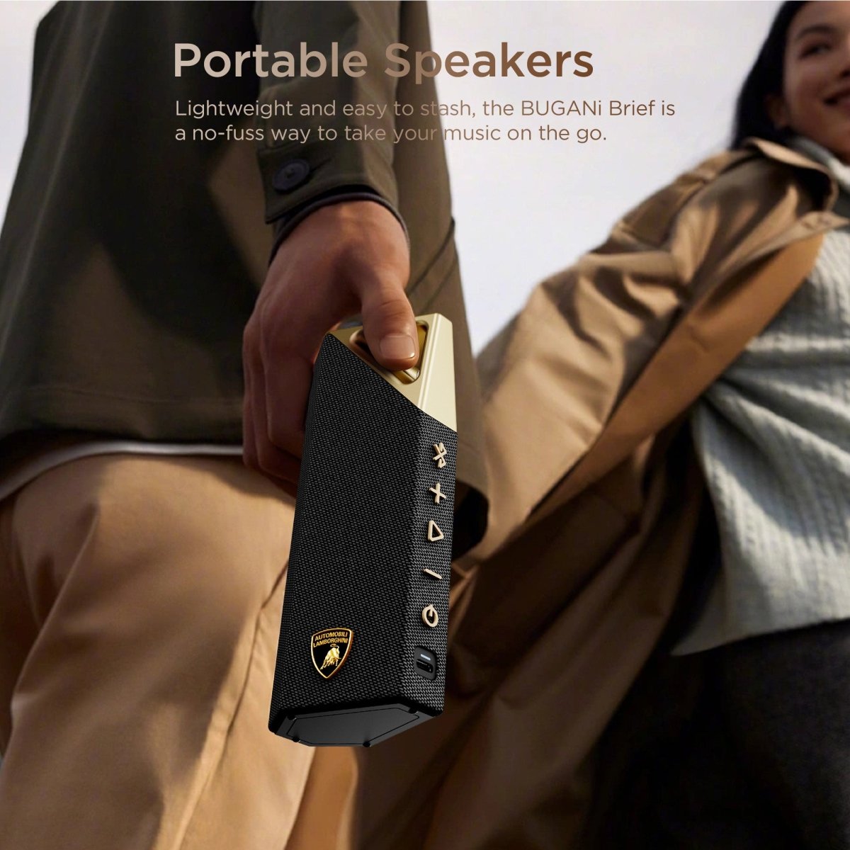 BUGANi Brief Ultra Lamborghini Edition Bluetooth Speaker Portable Hi-Res Audio