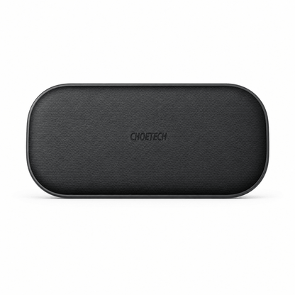 CHOETECH Dual Fast Wireless Charger 5 Coils Qi Certified Charging Pad