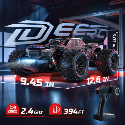 DEERC 1:14 Fast Brushless RC Car Off-road Remote Control Monster Truck