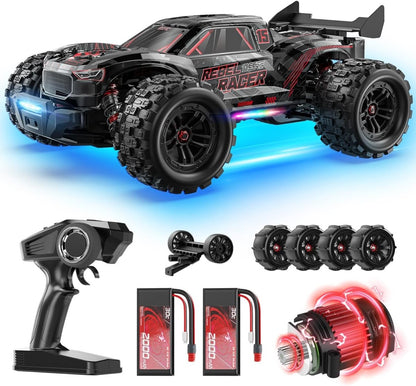 DEERC 1:14 Fast Brushless RC Car Off-road Remote Control Monster Truck