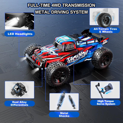 DEERC 210E Brushless High Speed RC Car 1:10 Large 4WD Remote Control Monster Truck