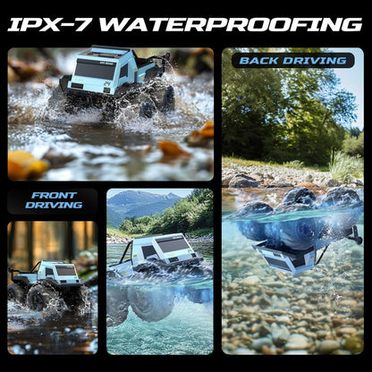 DEERC Amphibious Remote Control Car Monster Truck Toys Waterproof RC Stunt Cars