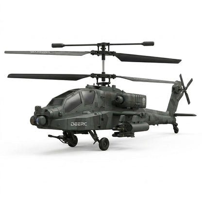 DEERC Apache RC Helicopter for Kids &amp; Adults Military Remote Control Toy