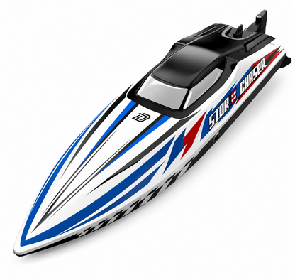 DEERC Fast Brushless RC Boat Remote Control Boats Racing LED Lights Metal Servo