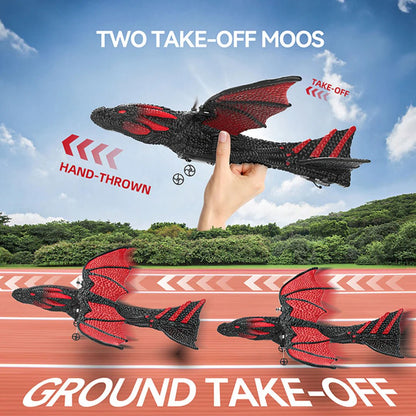 DEERC RC Dragon Plane Remote Control Airplane Toy 2CH 6-axis Foam Aircraft