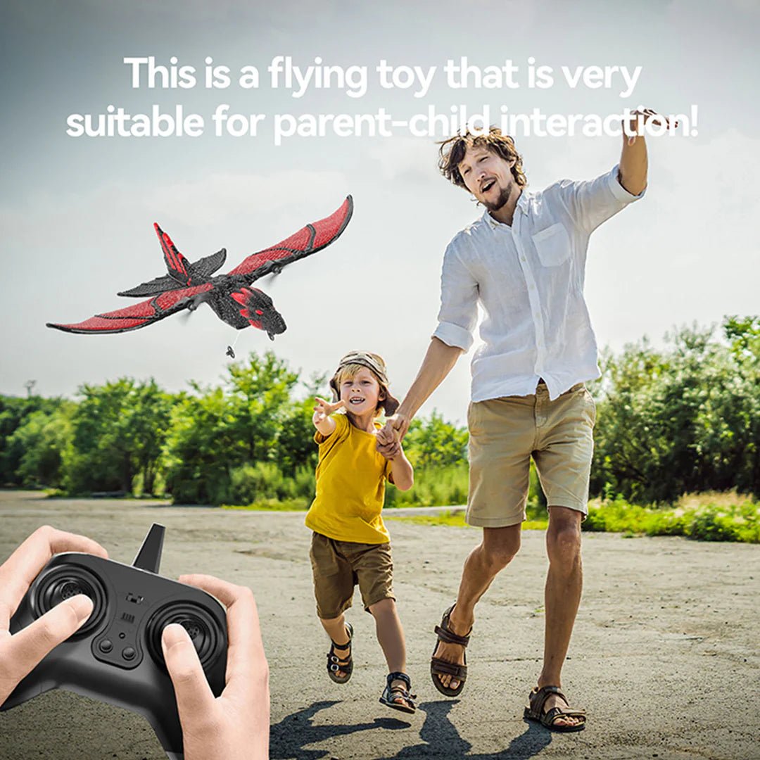 DEERC RC Dragon Plane Remote Control Airplane Toy 2CH 6-axis Foam Aircraft