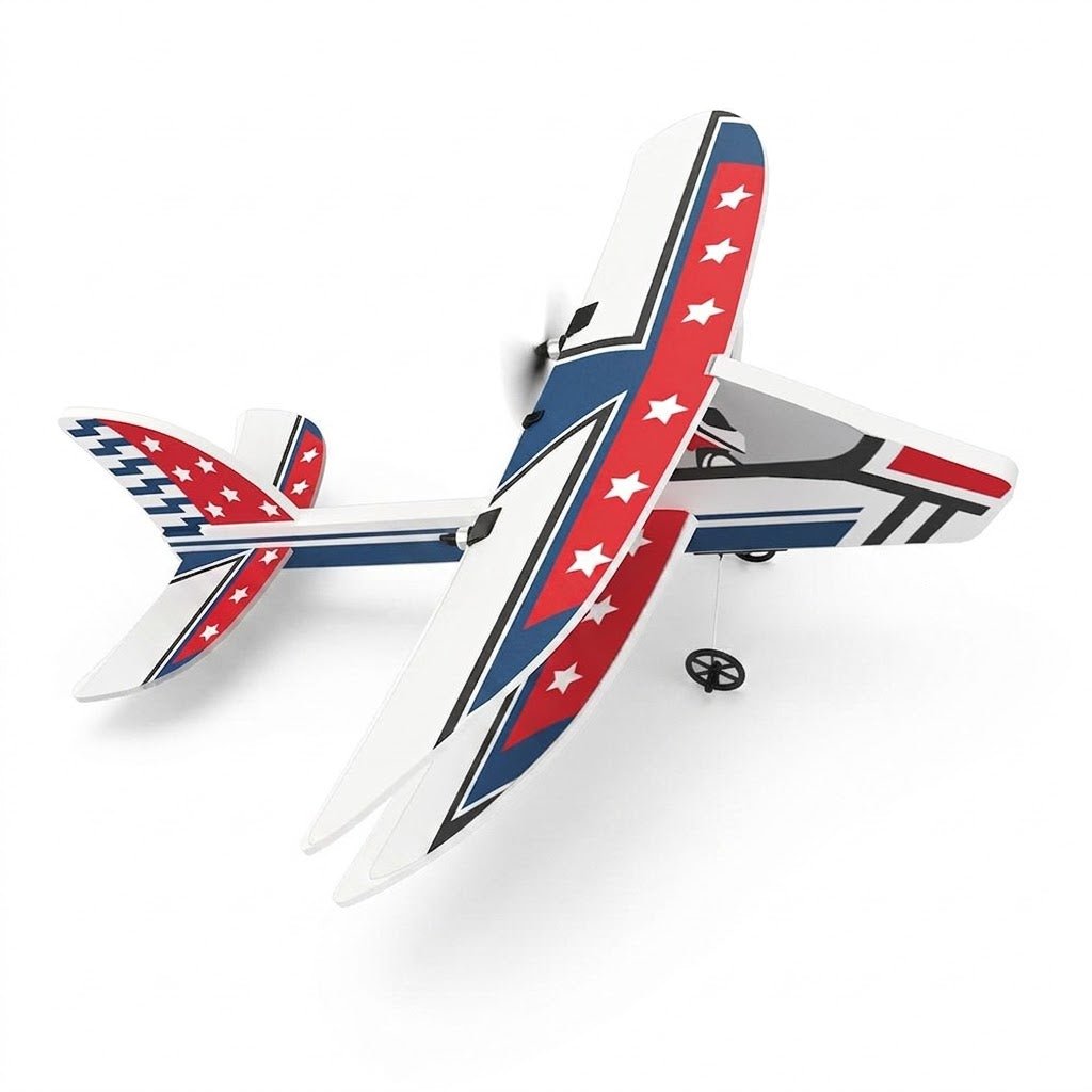 DEERC RC Plane 2.4GHZ Remote Control Airplane 6-axis Gyro Stabilizer 3 Batteries