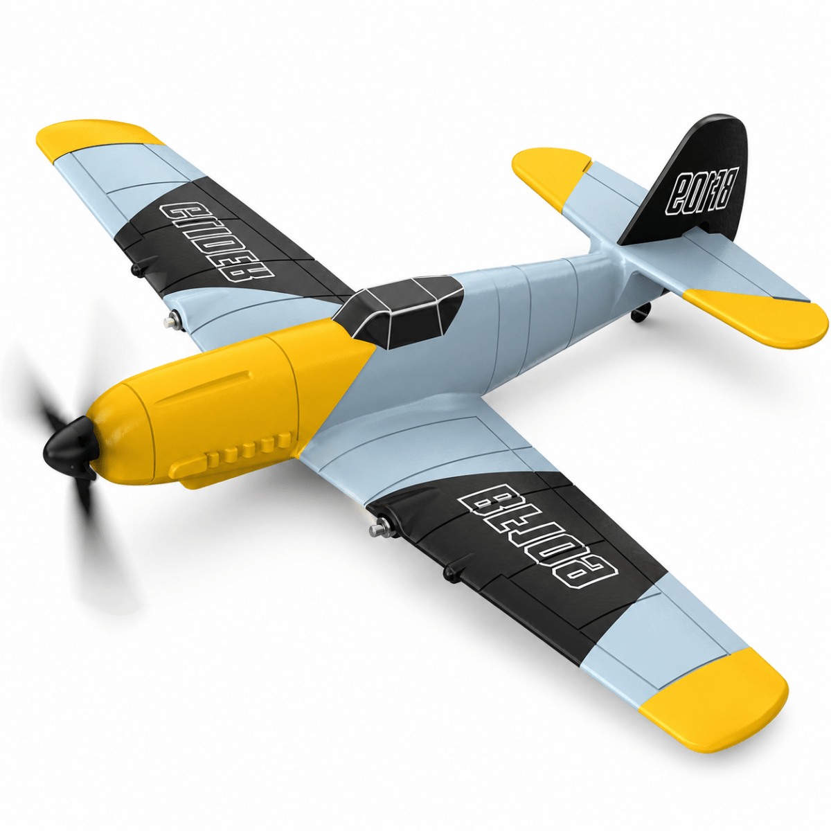 DEERC RC Plane 3 Channel BF-109 Remote Control Airplane 6-axis Gyro Stabilizer 2 Batteries