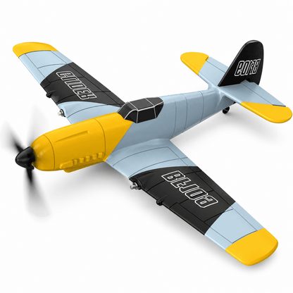 DEERC RC Plane 3 Channel BF-109 Remote Control Airplane 6-axis Gyro Stabilizer 2 Batteries