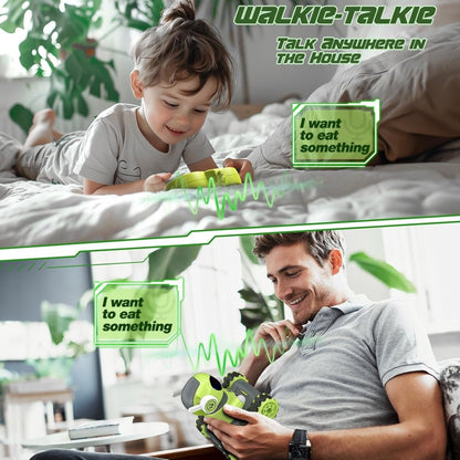 DEERC RC Robot Toys for Kids Walkie Talkie Remote Control Emo Robot