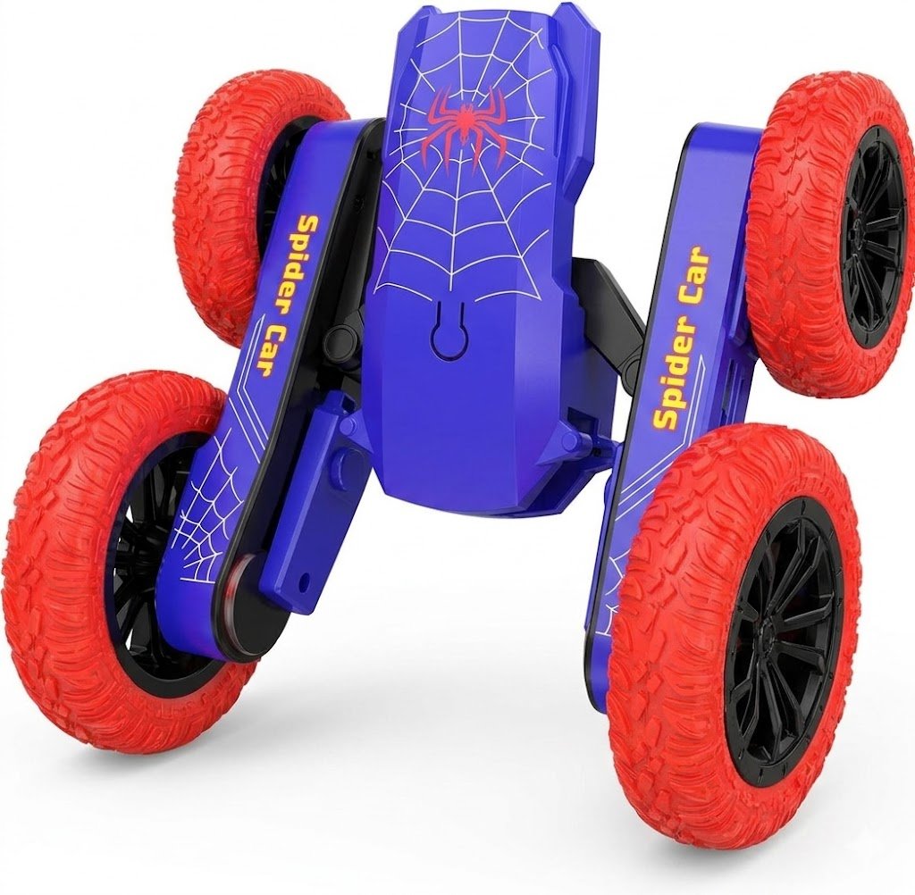 DEERC Spider Remote Control Car Double Sided Mini RC Stunt Cars 4WD Off-Road