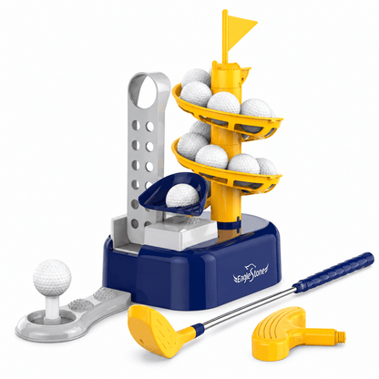 Eagle Stone Kids Golf Toys Set Outdoor Lawn Sport Toy Training Golf Balls &amp; Clubs Equipment