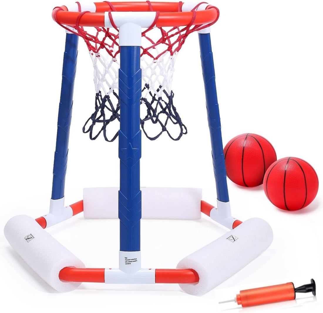 EagleStone Pool Basketball Hoop Floating Inflatable Swimming Pool Outdoor Play Toys