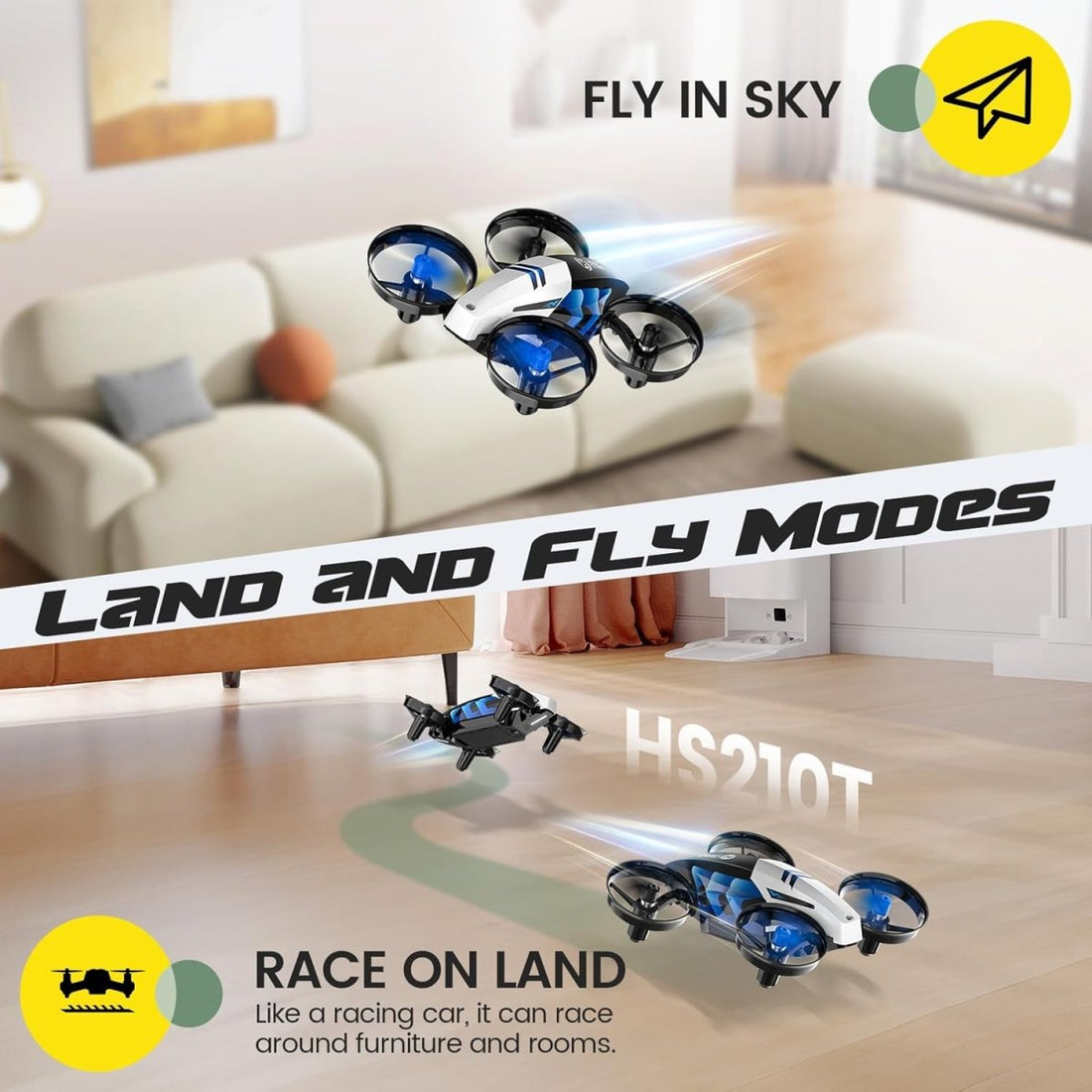 Holy Stone HS210T Mini Drone for Kids Small Indoor RC Quadcopter Helicopter