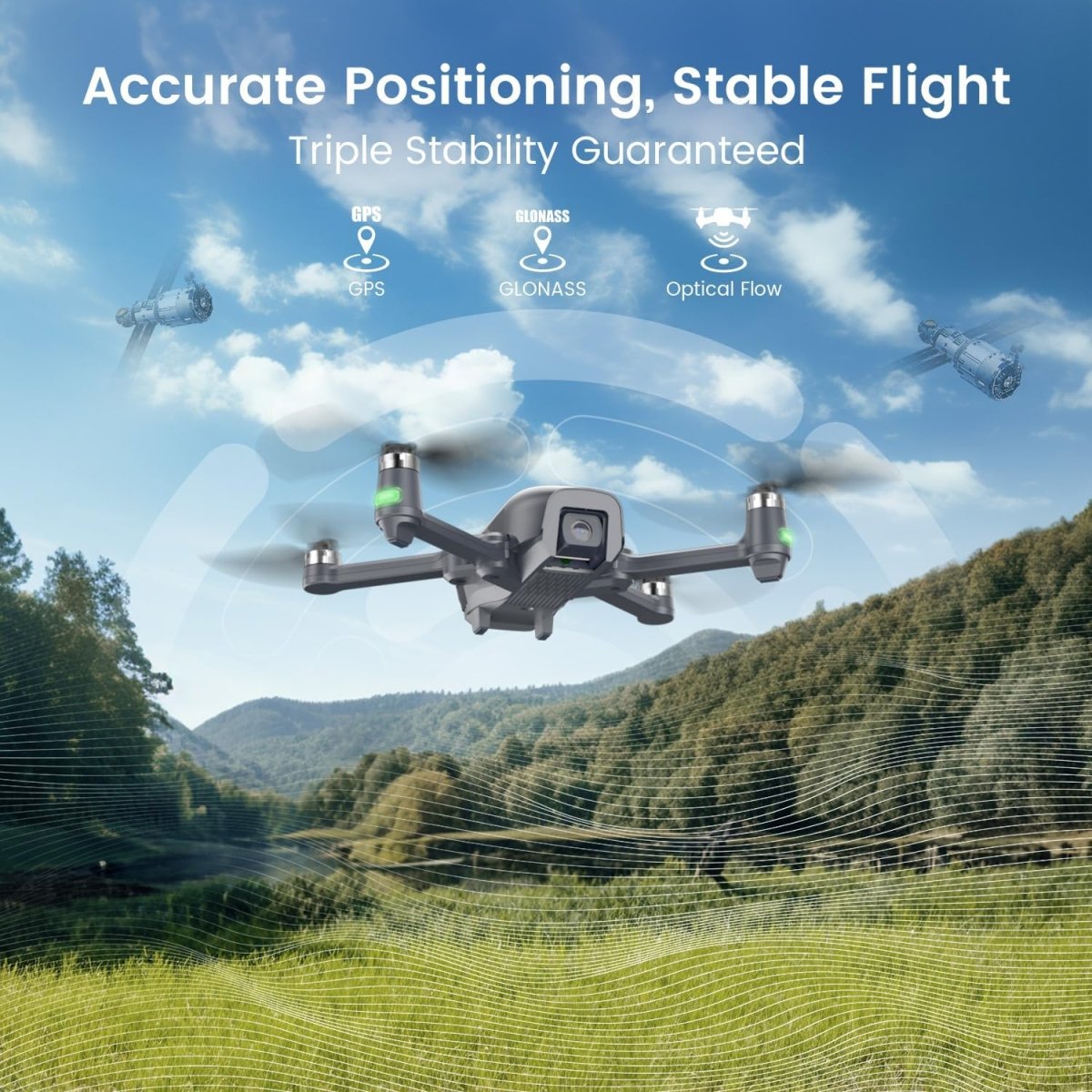 Holy Stone HS710 Foldable FPV GPS Drone with 4K Camera RC 5G Quadcopter