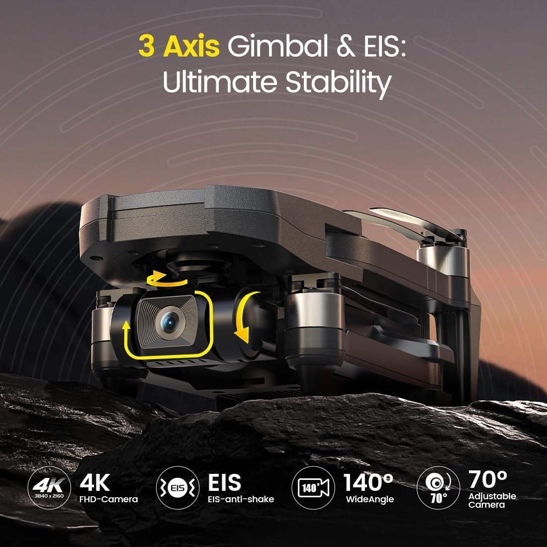 Holy Stone HS720R 4K EIS Drone with Camera GPS RC Foldable Quadcopter