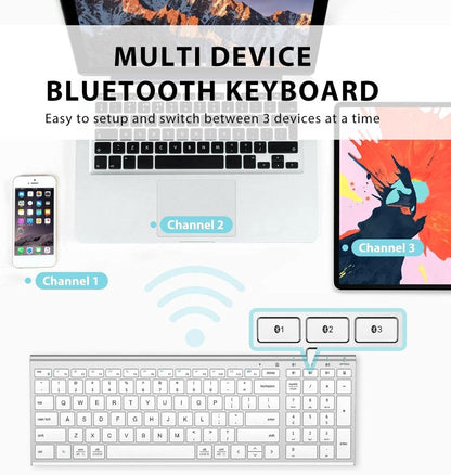 iClever BK10 Bluetooth Keyboard Universal Bluetooth 5.1 Wireless Keyboard