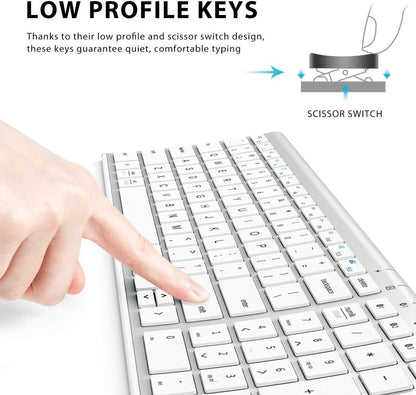 iClever BK10 Bluetooth Keyboard Universal Bluetooth 5.1 Wireless Keyboard