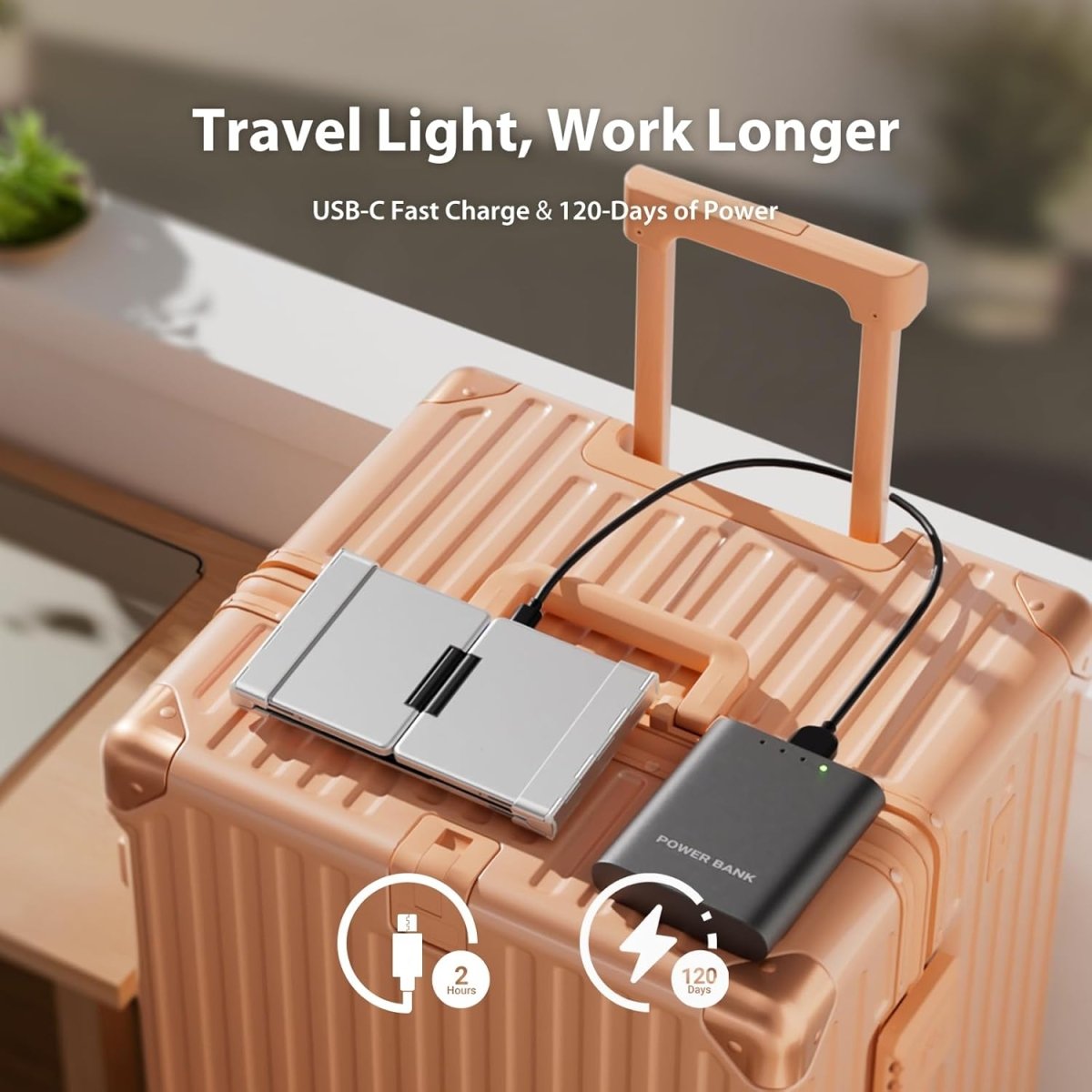 iClever Foldable Keyboard BK08 Portable Bluetooth Keyboard with Touchpad