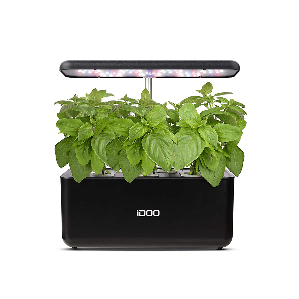 iDOO Hydroponics Growing System 7Pods Mini Herb Garden Germination Kit with LED Light