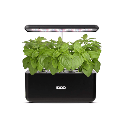 iDOO Hydroponics Growing System 7Pods Mini Herb Garden Germination Kit with LED Light