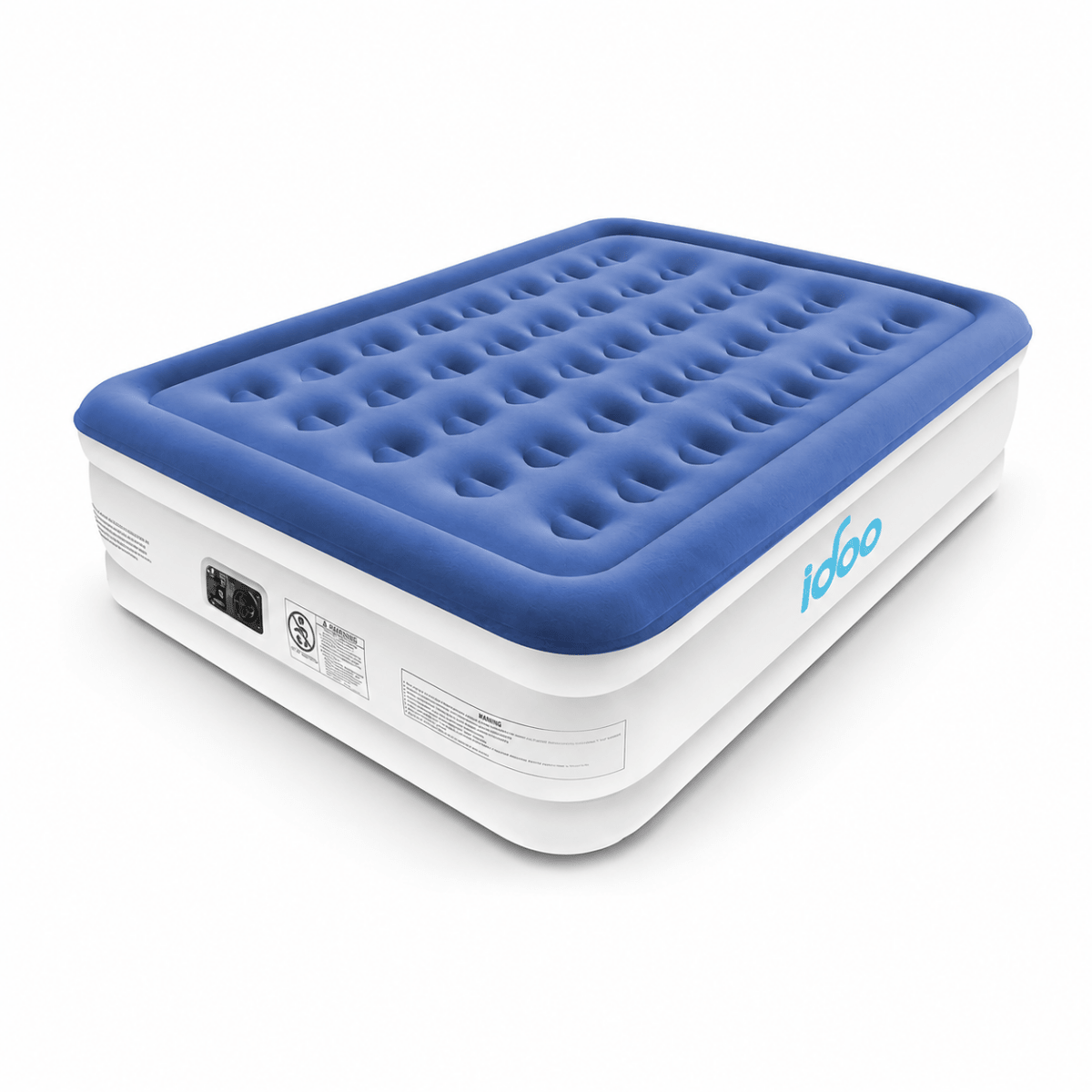 iDOO Queen Size Air Mattress Inflatable Bed with Built-in Electric Pump Portable