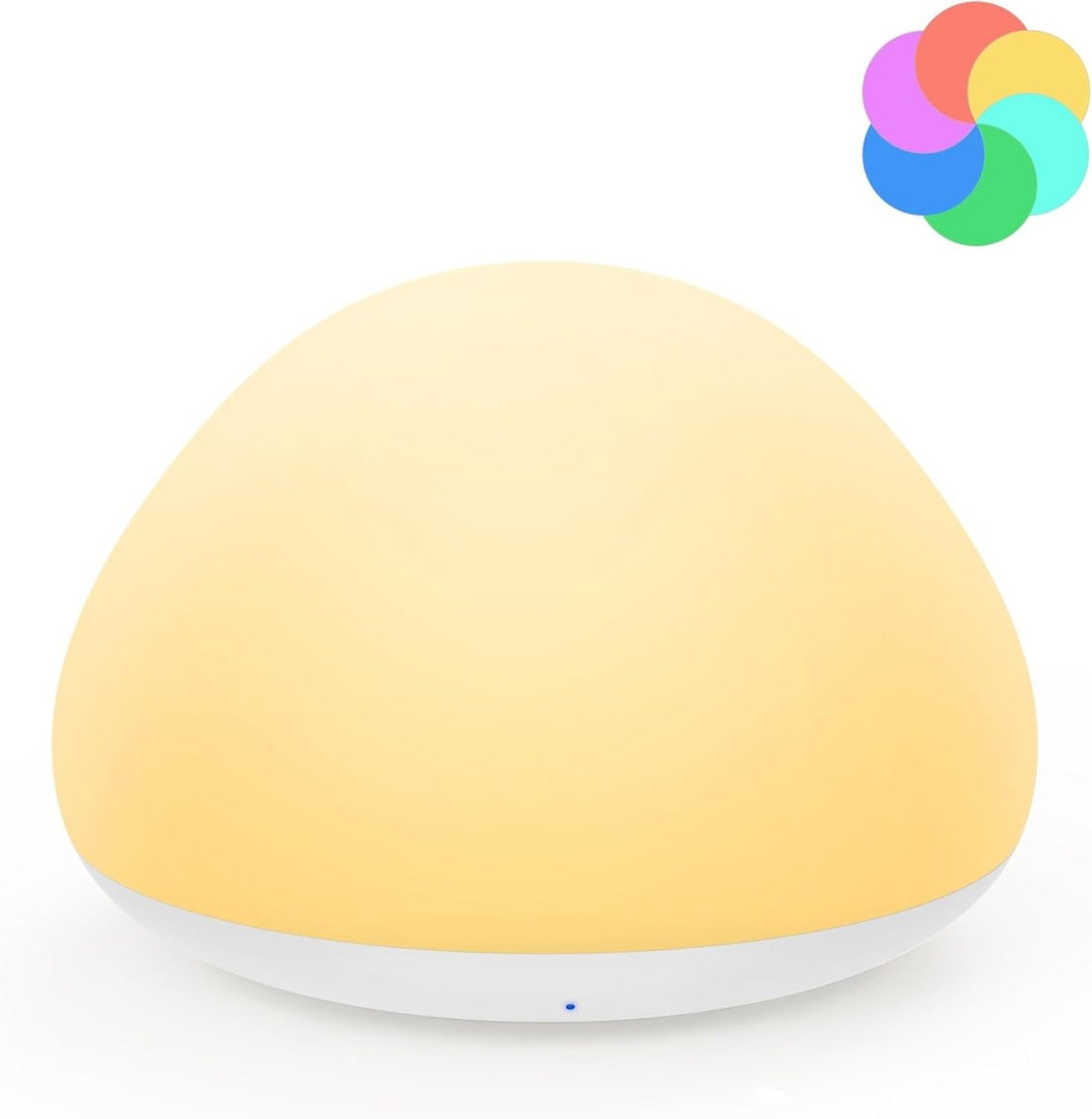 JolyWell Baby Night Light for Nursery Soft Silicone Tap Control Table Lamp
