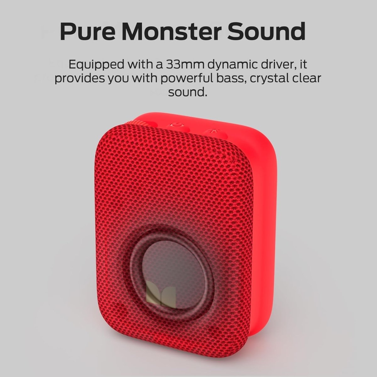 Monster Atomic Atom Wearable Bluetooth Speaker with Mics Hands-Free Portable