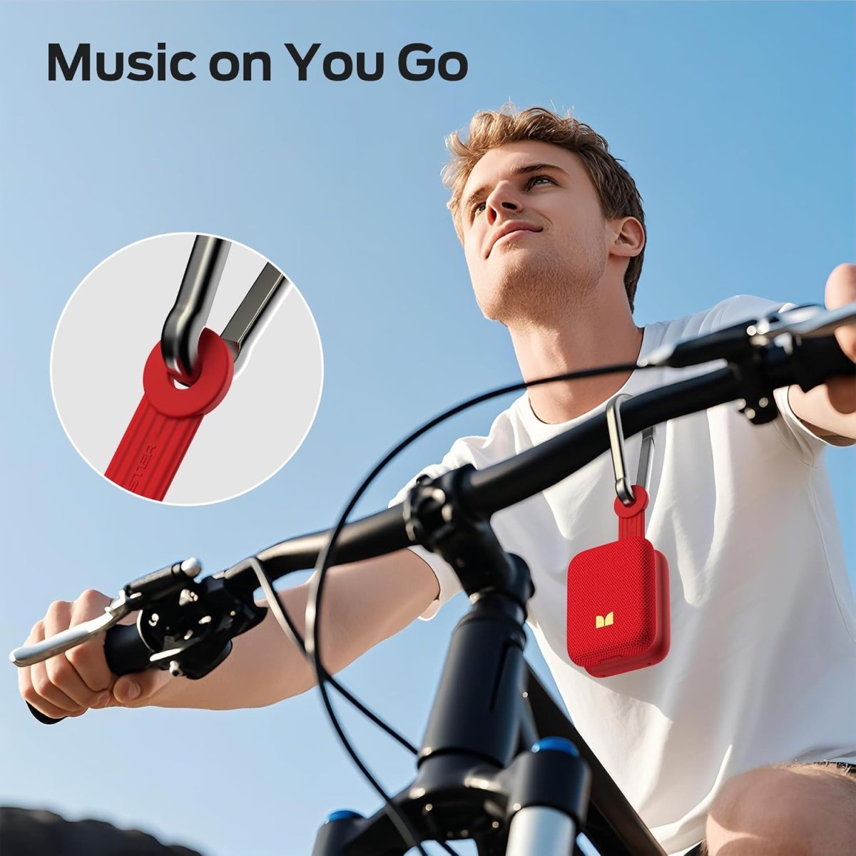 Monster Atomic Atom Wearable Bluetooth Speaker with Mics Hands-Free Portable