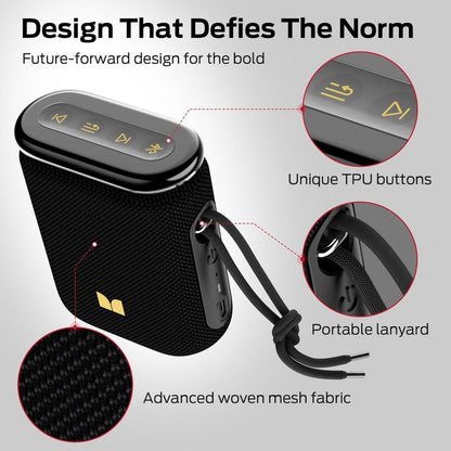 Monster Atomic Pebble Bluetooth Speaker Waterproof Wireless Speaker Stereo Sound