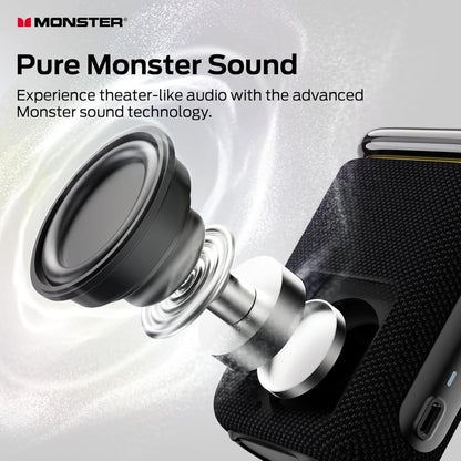 Monster Atomic Pebble Bluetooth Speaker Waterproof Wireless Speaker Stereo Sound